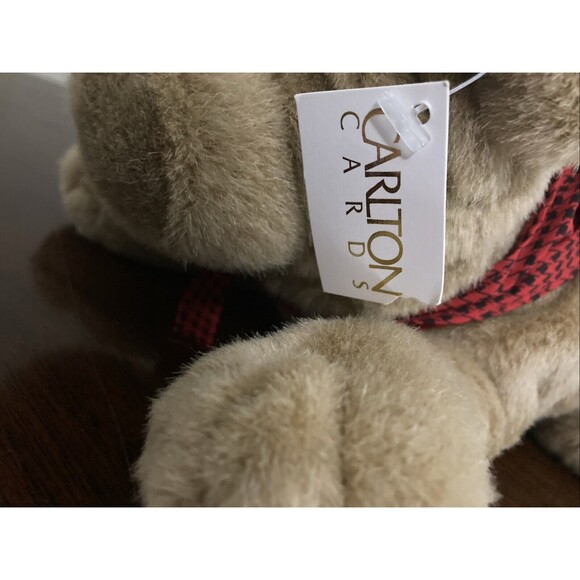 Vintage Carlton Cards Realistic Sharpei puppy dog plush tag bandana neckerchief - Picture 8 of 12